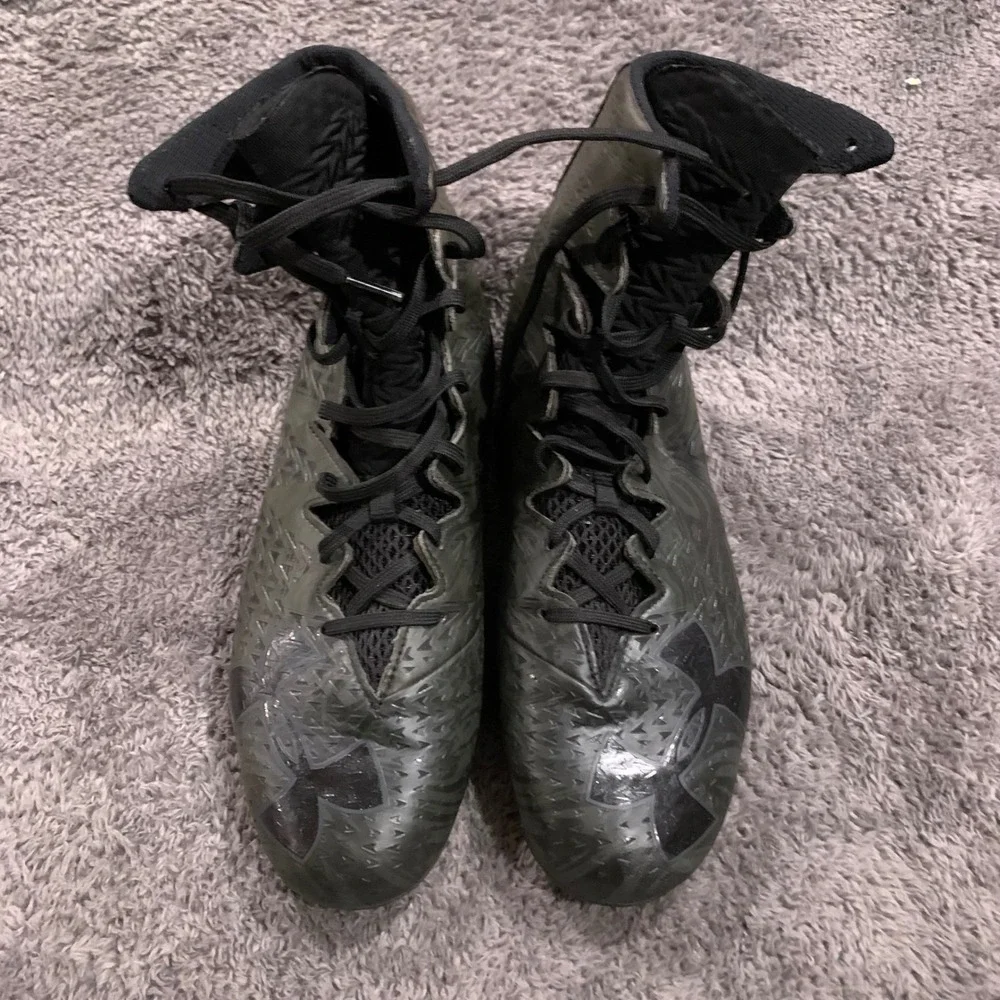 Under Armour Highlight MC‎ Mens Football Cleats Black High Top 1277683-001  10US